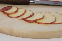 adelmayer Damastmesser Küchenmesser 20 cm 2077 Schnittergebnisse: Sehr dünne Apfelscheiben