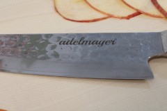 adelmayer Damastmesser Küchenmesser 20 cm 2077 Klinge aus Damaststahl mit adelmayer-Schriftzug