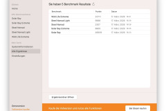 Im 3DMark erzielt das MacBook Pro 14 mit M5 Pro beachtliche 46.939 Punkte in Solar Bay und 23.711 Punkte in Wild Life Extreme. Für ein Notebook ohne dedizierte GPU sind das respektable Werte, auch wenn die integrierte GPU des M5 Pro kein Ersatz für eine Gaming-Grafikkarte ist. (Foto: Testsieger.de)