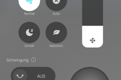 Volle Kontrolle per Smartphone: Mit nur wenigen Klicks lassen sich Modi, Stufen und Schwenkfunktionen bequem einstellen. (Foto: Testsieger.de)