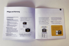 Die Anleitung erklärt Pflege und Filterwechsel verständlich. Der Hauptfilter ist waschbar – ein Pluspunkt für Nachhaltigkeit. (Foto: Testsieger.de)