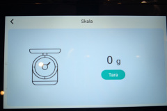 Die integrierte Waage ist praktisch und meist treffend zeigt bei sehr kleinen Mengen aber leichte Ungenauigkeiten. (Foto: Testsieger.de)