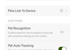 Umfangreiche App Optionen: Tiererkennung, Auto Tracking und KI Assistent lassen sich direkt aktivieren, einige Funktionen sind jedoch an ein Abonnement gekoppelt. (Foto: Testsieger.de)