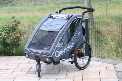 Qeridoo QUPA 2 2023 Buggy und Fahrradanhänger für 2  (Foto: Testsieger.de)