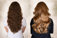 Nach zwei Stunden bestätigt sich der unterschiedliche Halt der Aufsätze. Die Beach Waves fallen natürlicher und sehen sogar noch besser aus, während die klassischen Locken bereits deutlich an Definition verlieren. (Foto: Testsieger.de).