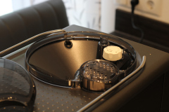 Saeco Xelsis Suprema SM8889/00 Kaffeevollautomat geöffnetes Keramik-Mahlwerk