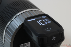 Shark IZ420 EUT Display zeigt restliche Akkulaufzeit