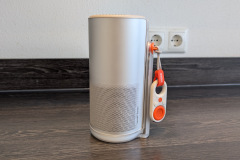 Ein echtes Highlight im Wohnzimmer: Der XGIMI MoGo 4 überzeugt mit seinem zylindrischen Gehäuse, hochwertiger Verarbeitung und edlem metallischen Look. (Foto: Testsieger.de)