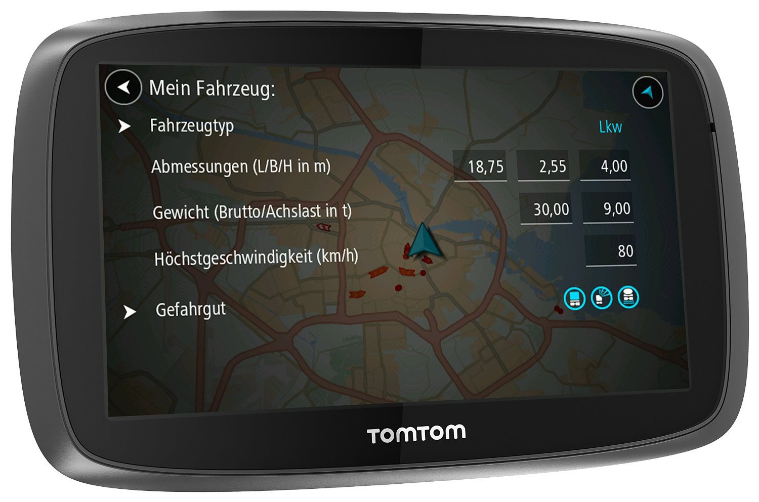 Test TomTom Trucker 6000 testsieger.deTestlabor
