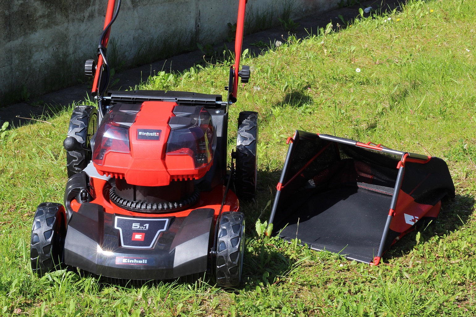 Test Einhell GECM 36/47 HW Li AkkuRasenmäher testsieger.deTestlabor