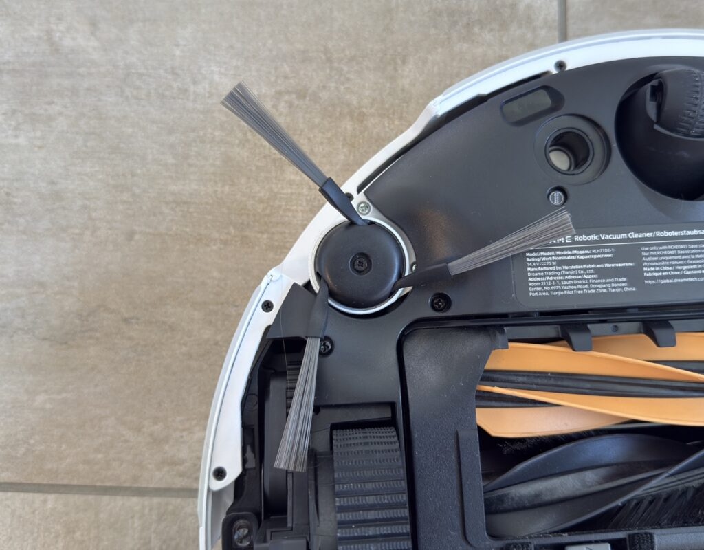 Detaillierte Ansicht der Seitenbürste