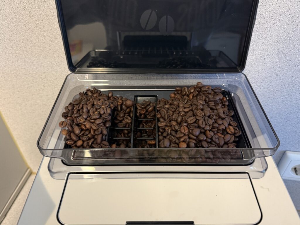 Offener Bohnenbehälter mit 500-Gramm-Kapazität