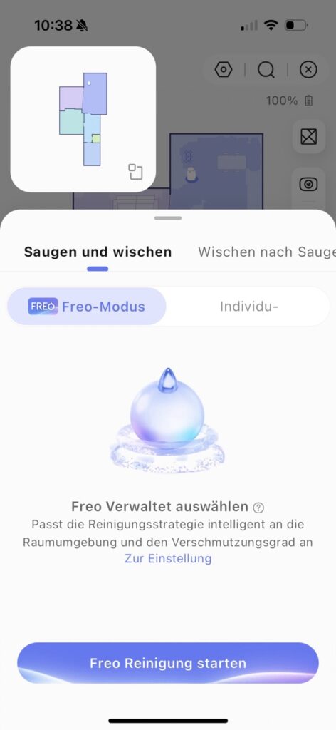 Narwal Flow: Intelligenter Freo-Modus