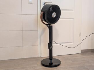 DREO TurboPoly 513S: Seitliche Ansicht des Ventilatorkopfes