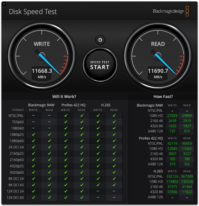 Apple MacBook Pro 14 M5 Pro: Blackmagic Disk Speed Test zeigt beeindruckende SSD-Leistung