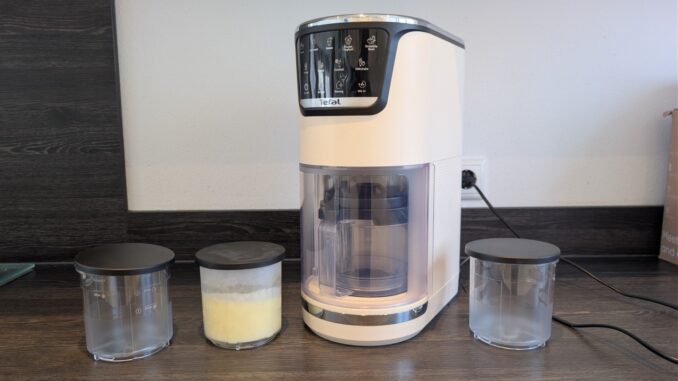 Tefal Dolci IG602A: Maschine mit drei Eisbechern