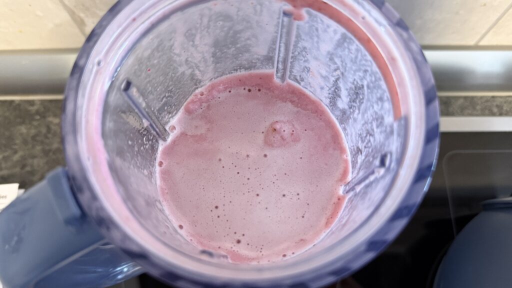 „Ninja BlendBoss“: Sorbetergebnis nach dem Mixvorgang