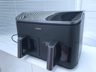 „COSORI Dual Basket 8,5 L“: Gesamtansicht der Doppelkammer-Fritteuse