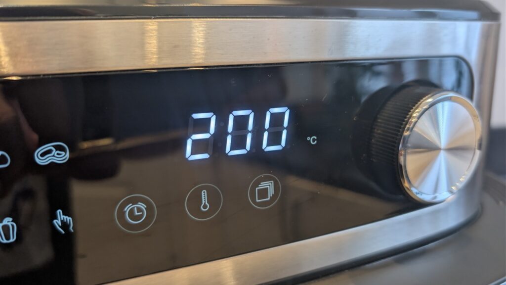 Princess 182262 MaxiCrisp: Temperaturanzeige bis maximal 200 °C