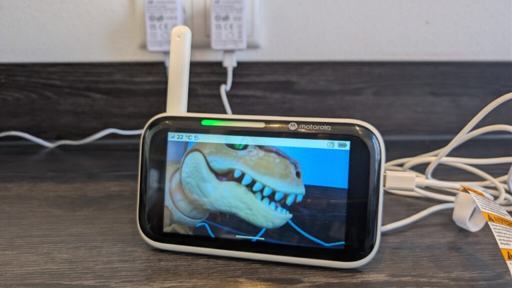 „Motorola Nursery PIP1710 Connect“: „Monitor in Frontalansicht“