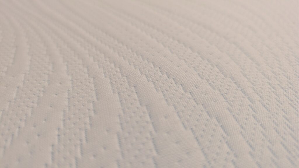 „Arensberger SARA Gelschaum-Matratze“:„Nahaufnahme des Bezugsstoffs“