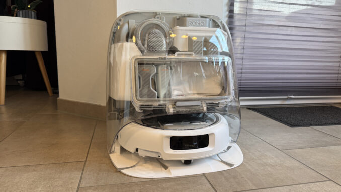 „DJI Romo P“: Roboter mit Reinigungsstation im transparenten Design