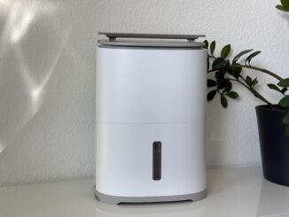 „Meaco Arete One 6L“: „Gesamtansicht des Luftentfeuchters im Wohnumfeld“