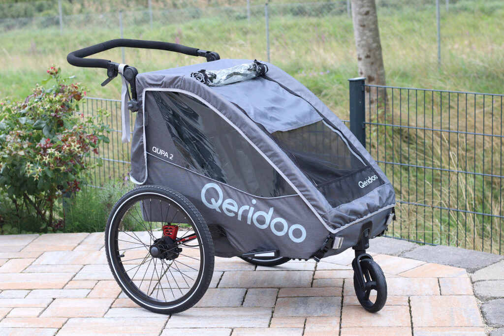 Qeridoo QUPA 2 2023 Buggy und Fahrradanhänger für 2 