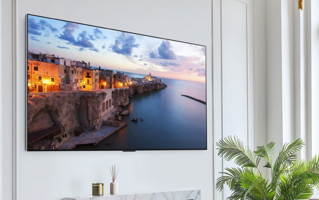LG OLED-EVO Fernseher in schickem Ambiente