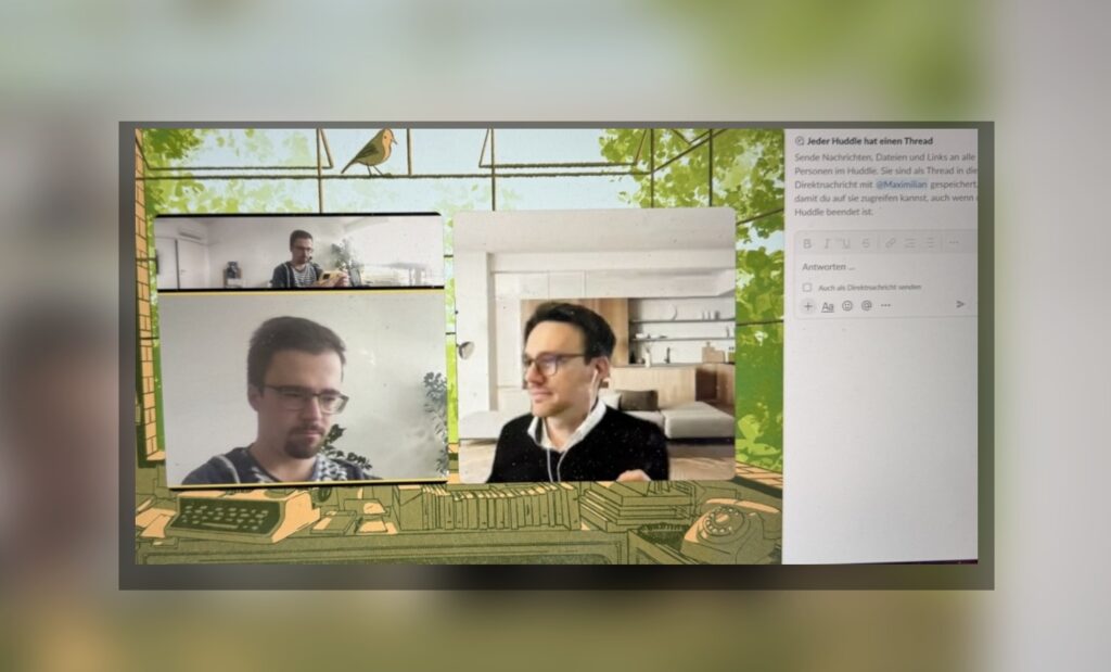 Ricoh PFU 360 Meeting Hub: Videokonferenz in Slack auf MacBook Air