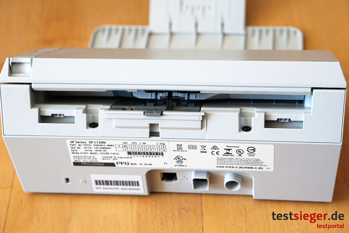 Test Fujitsu SP1120N ImageScanner testsieger.deTestlabor